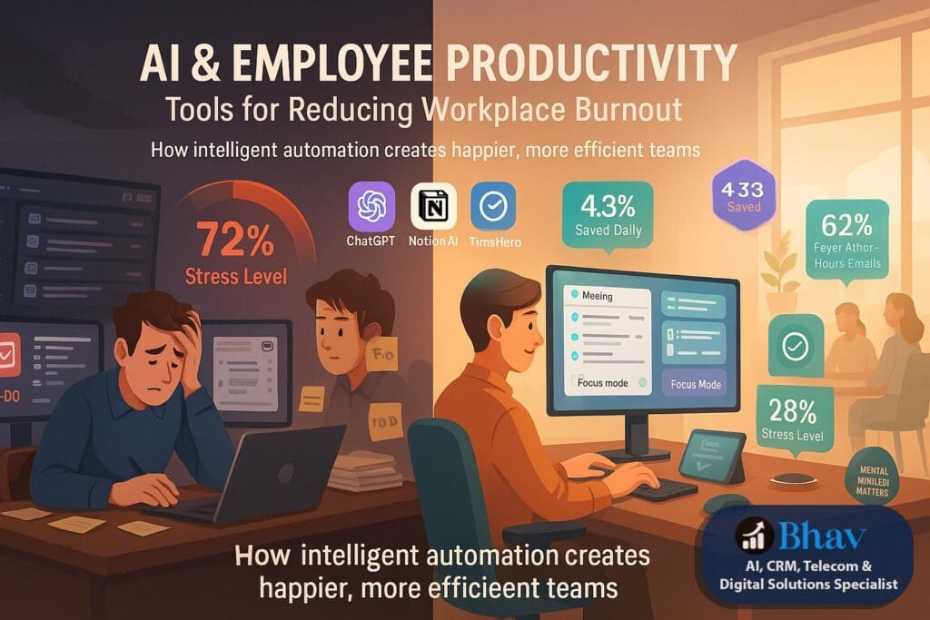 AI & Employee Productivity: Tools for Reducing Workplace Burnout