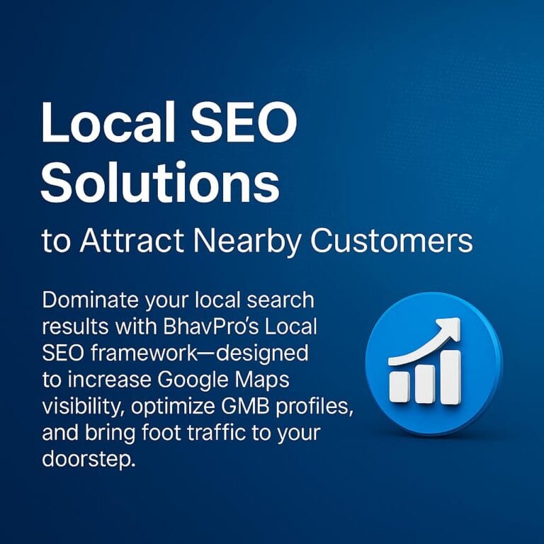 Local SEO Solutions to Attract Nearby Customers