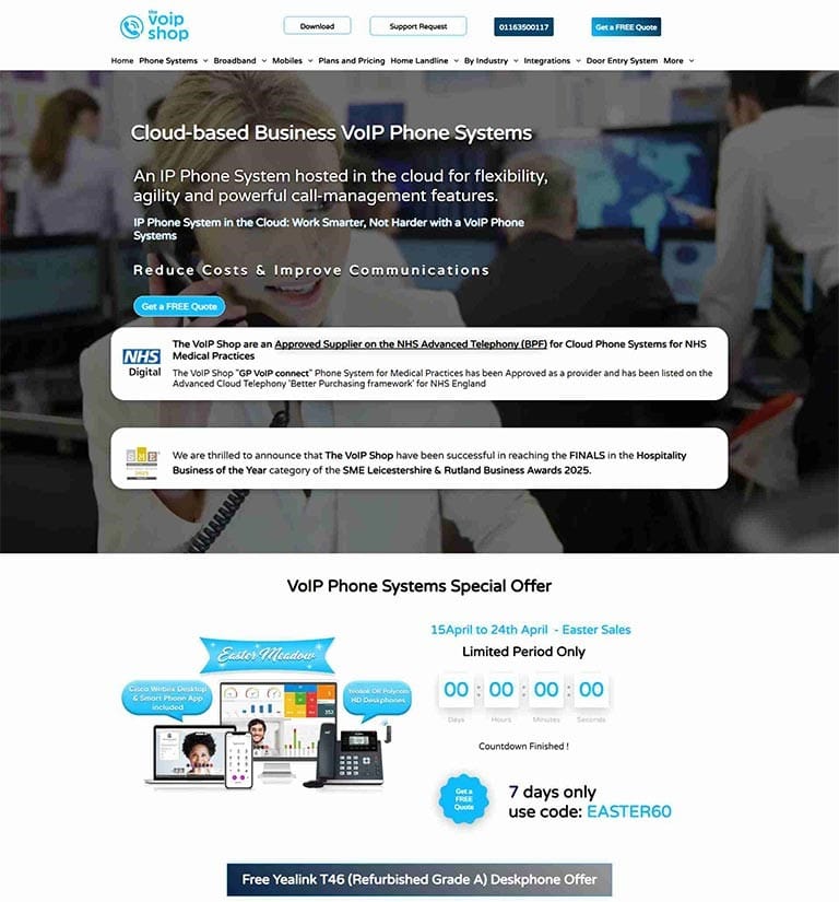 Organic Traffic Growth for a B2B SaaS Brand-thevoipshop-co-uk