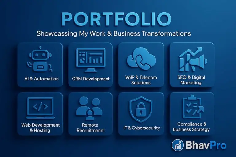 BhavPro- Showcasing My Work & Business Transformations