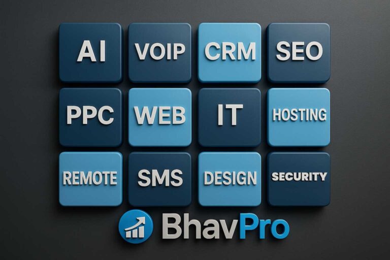 BhavPro consulting services – AI automation, CRM, VoIP, digital marketing, IT security solutions