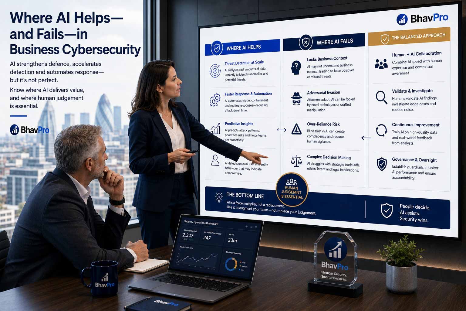Where AI Helps and Fails in Cybersecurity | BhavPro
